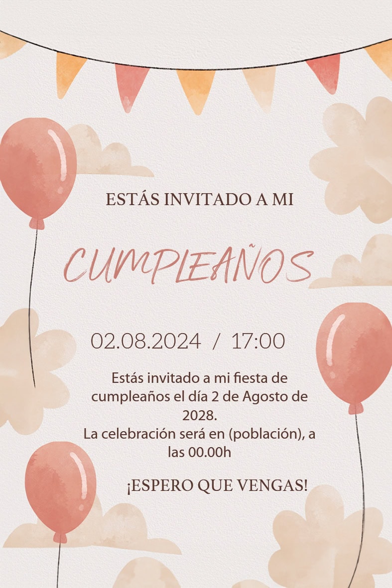 invitacion cumple 02 - Imagen 2