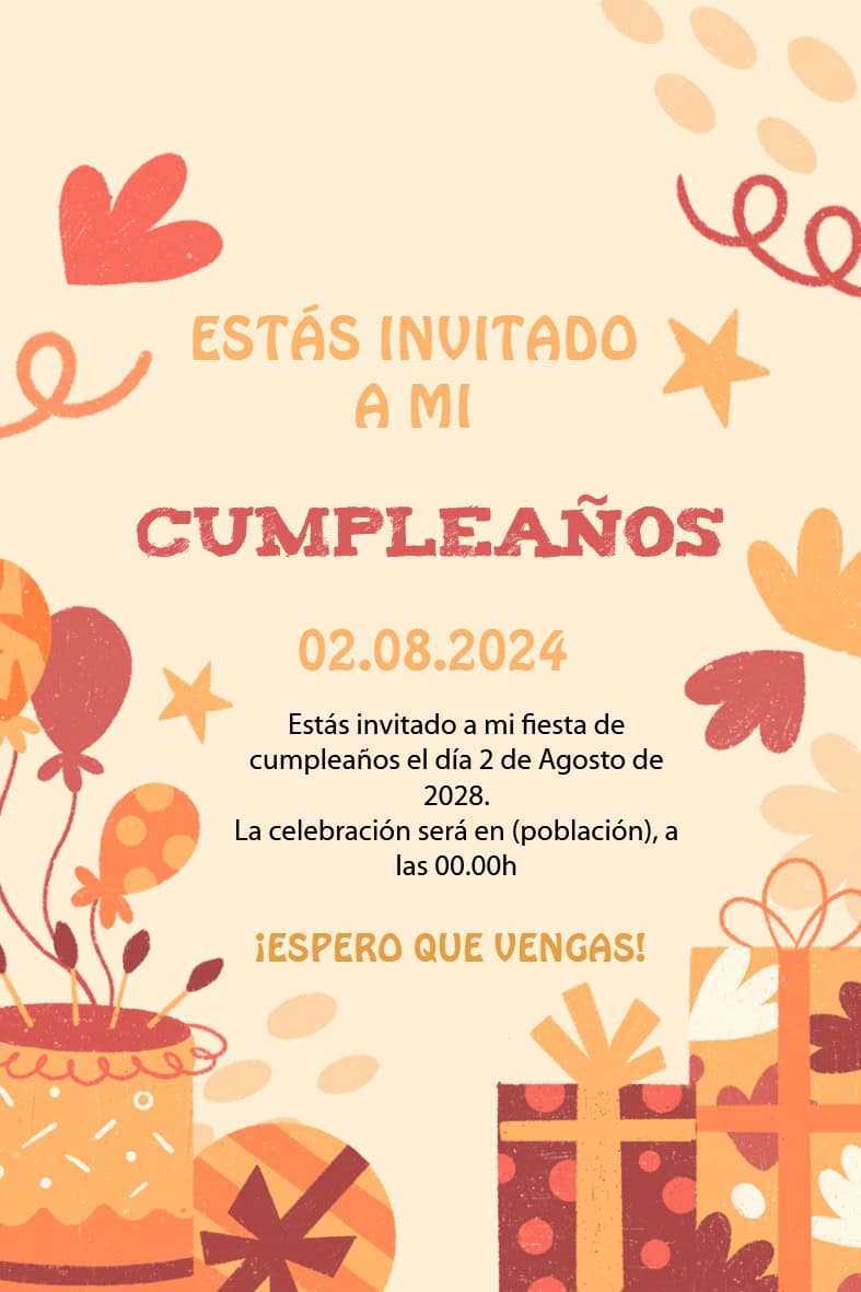 invitacion cumple 07 - Imagen 2