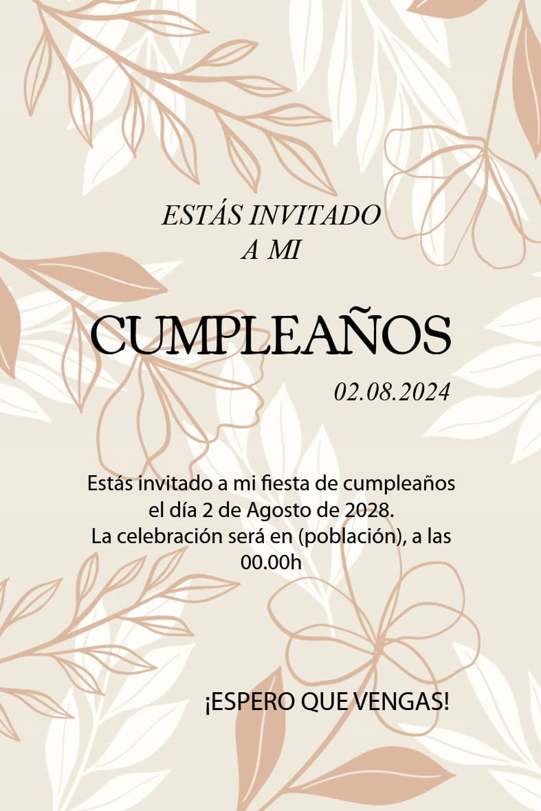 invitacion cumple 08 - Imagen 3