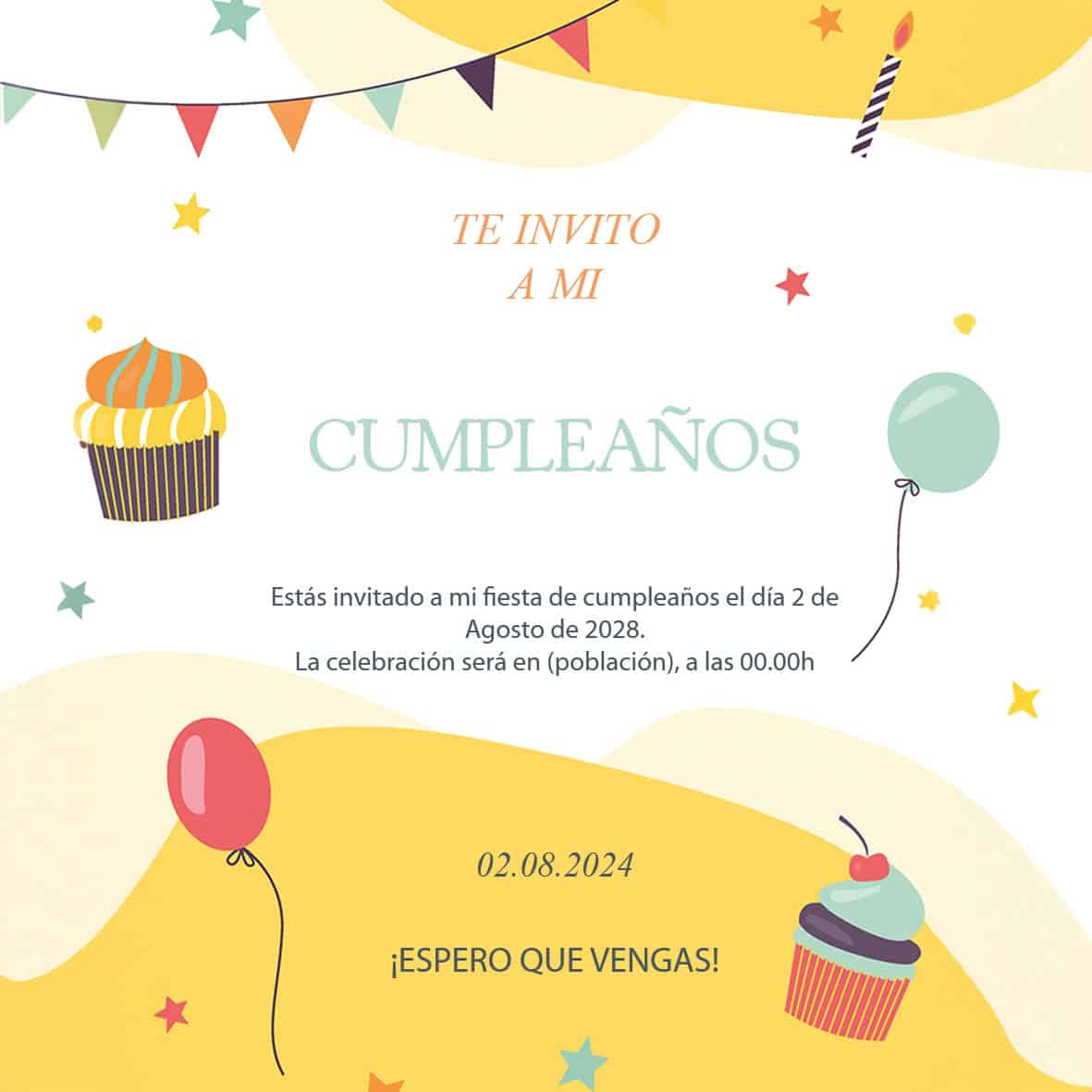 invitacion cumple 10 - Imagen 2