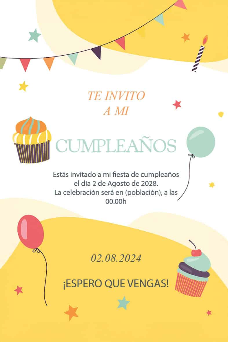 invitacion cumple 10 - Imagen 2