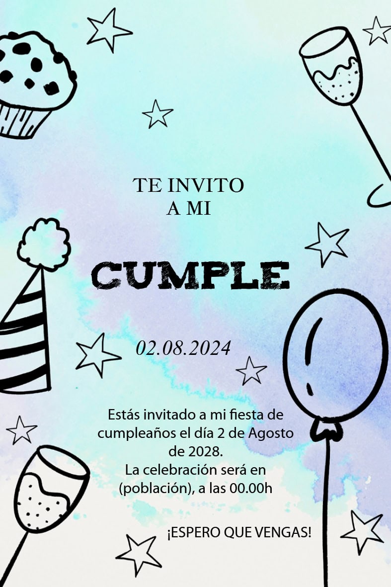 invitacion cumple 13 - Imagen 2