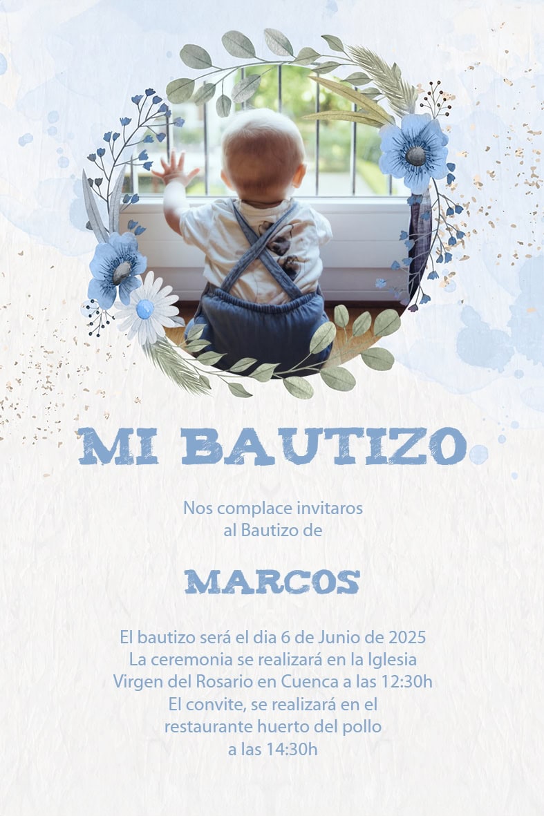Invitación Bautizo 04 - Imagen 2