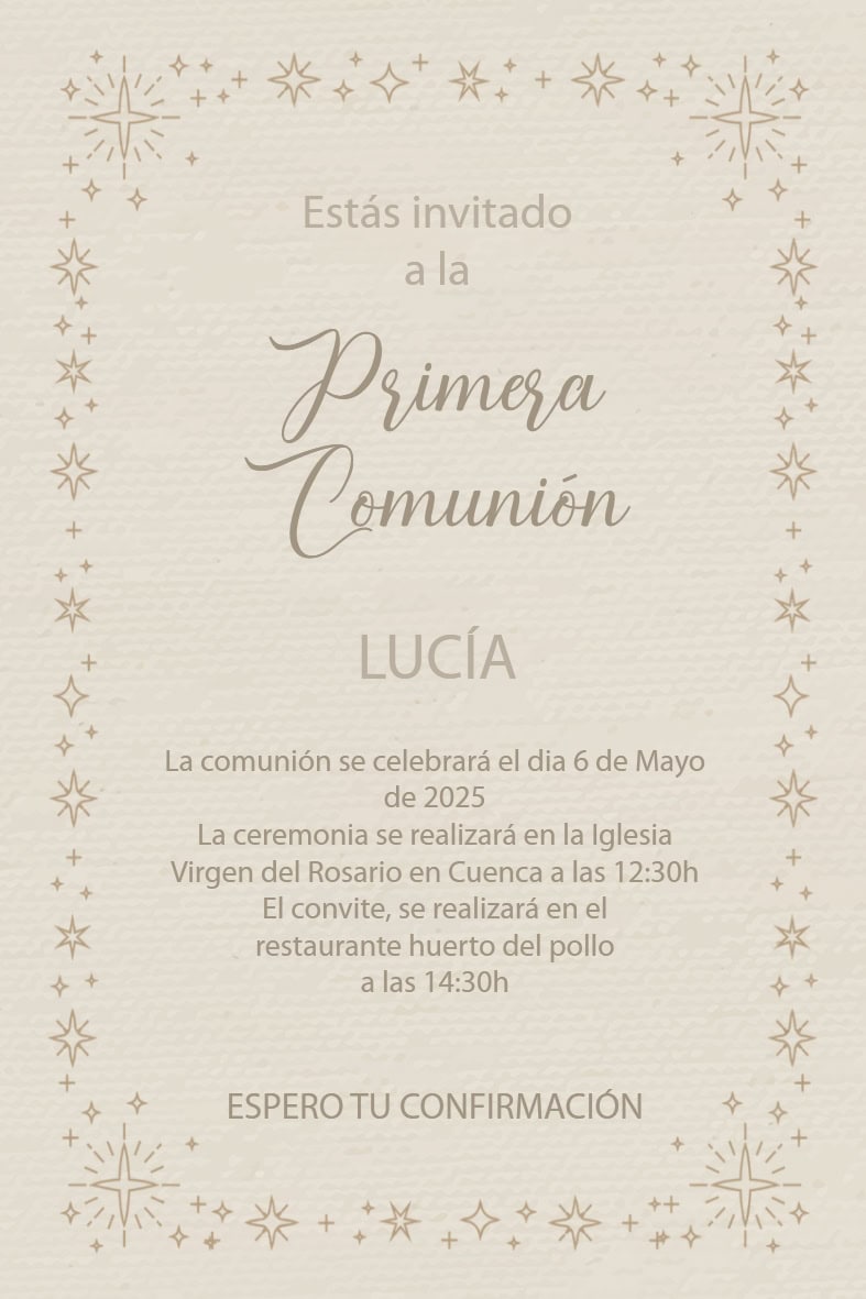 Invitación Comuniones 17 - Imagen 2