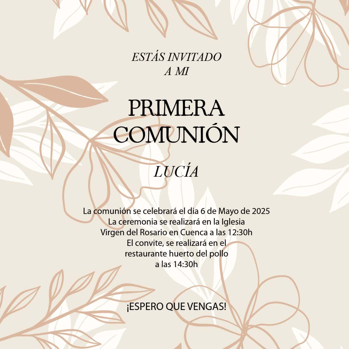Invitación Comuniones 18 - Imagen 2