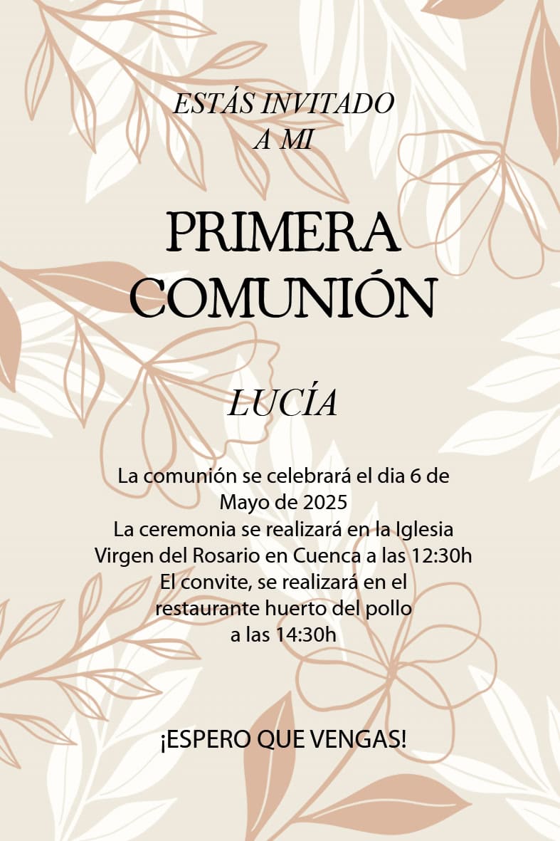 Invitación Comuniones 18 - Imagen 2