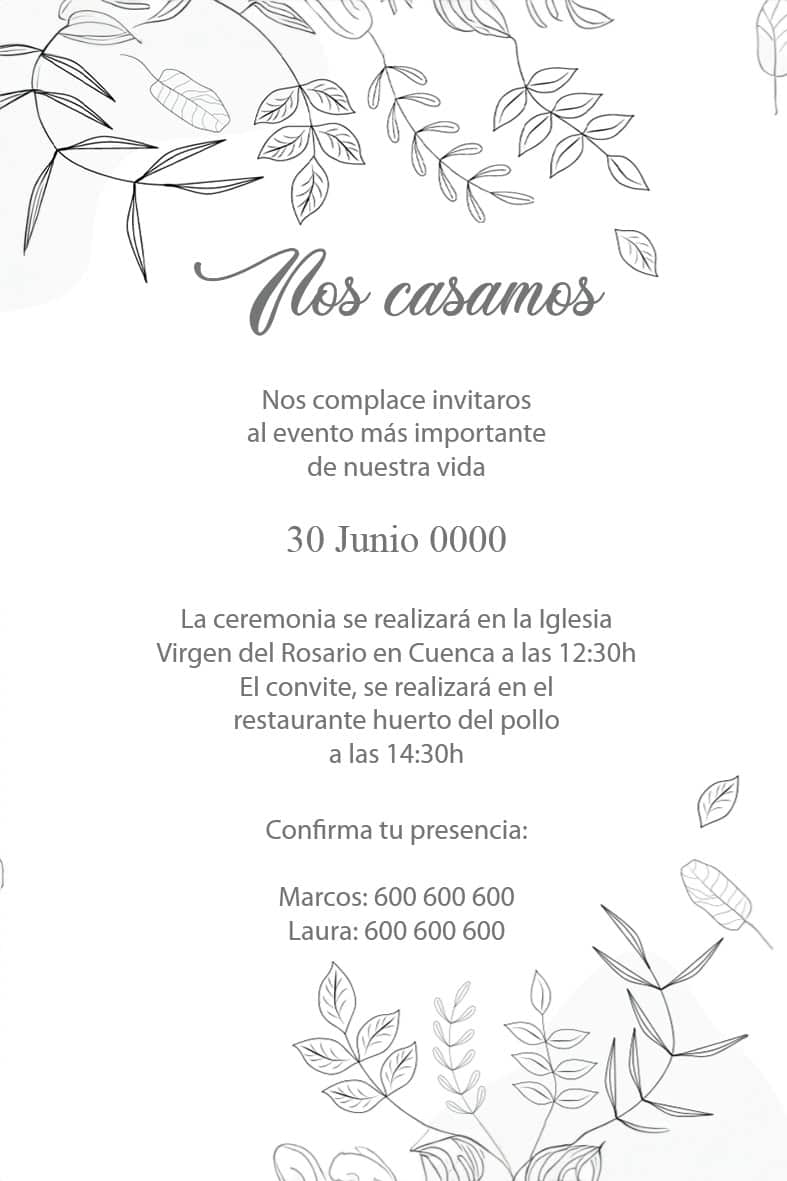 Invitación Boda 06 - Imagen 3