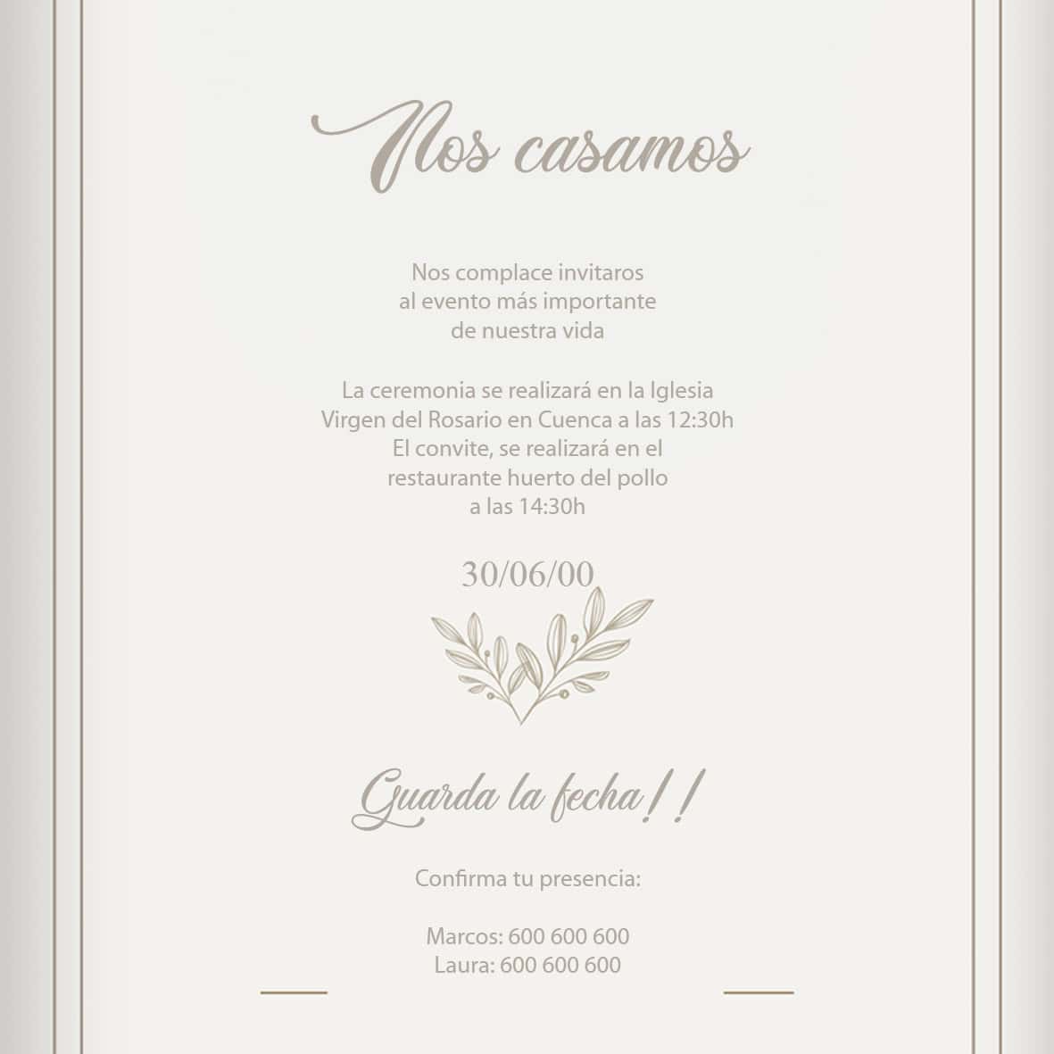 Invitación Boda 10 - Imagen 3