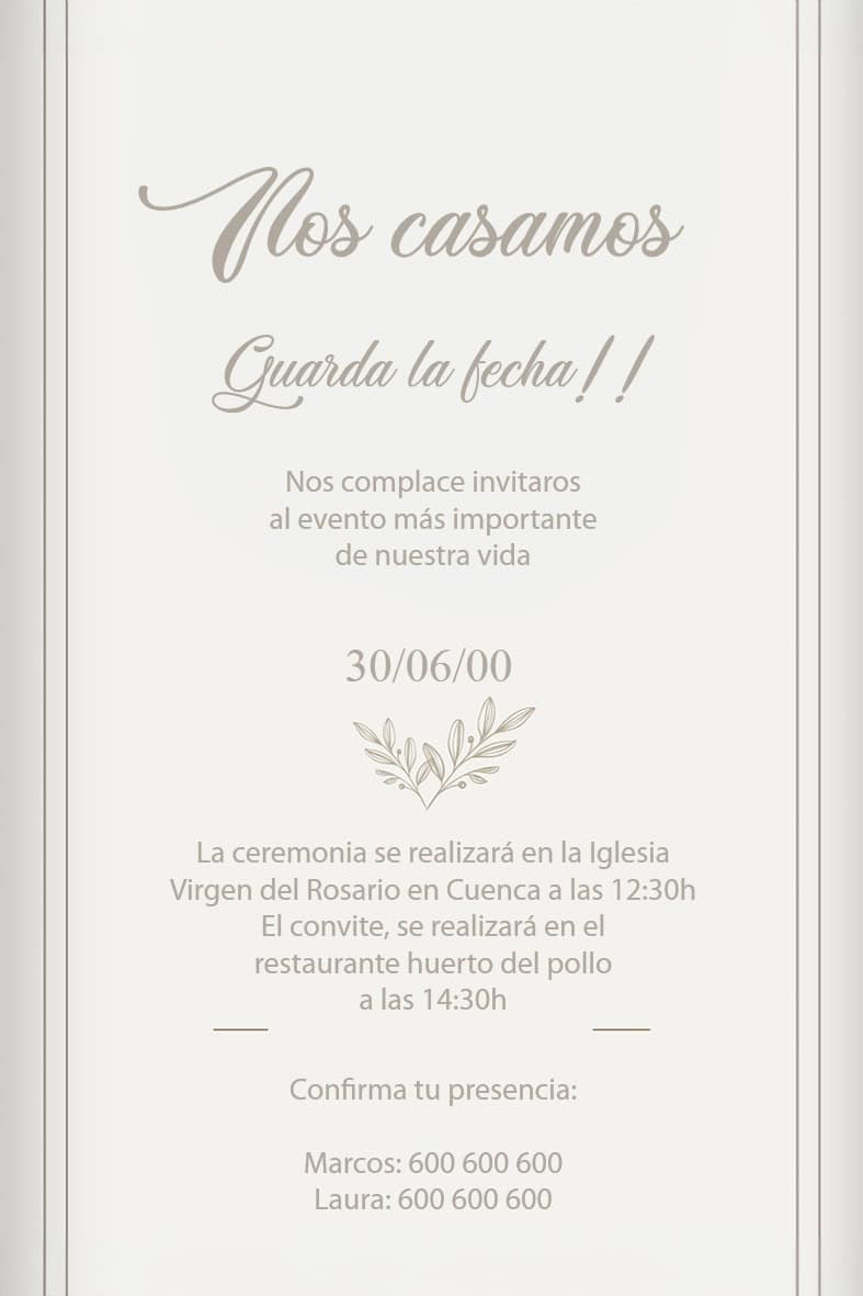 Invitación Boda 10 - Imagen 3