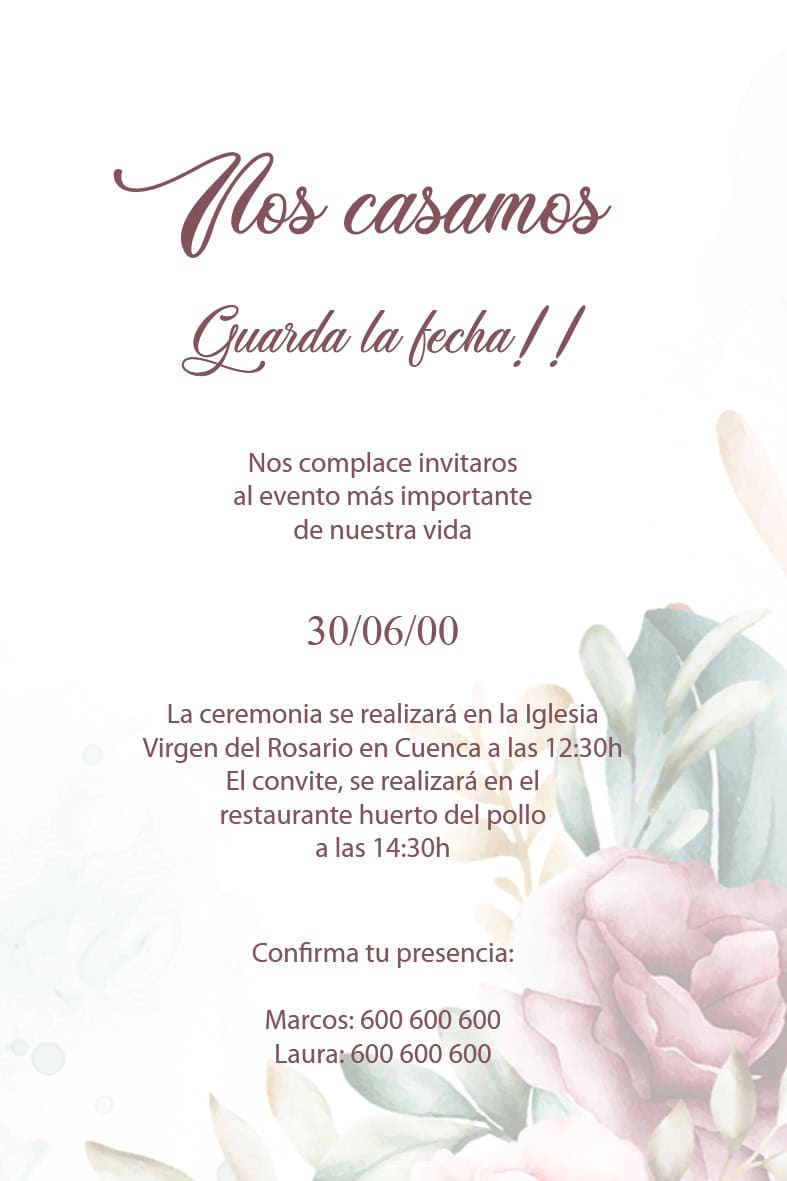 Invitación Boda 11 - Imagen 3