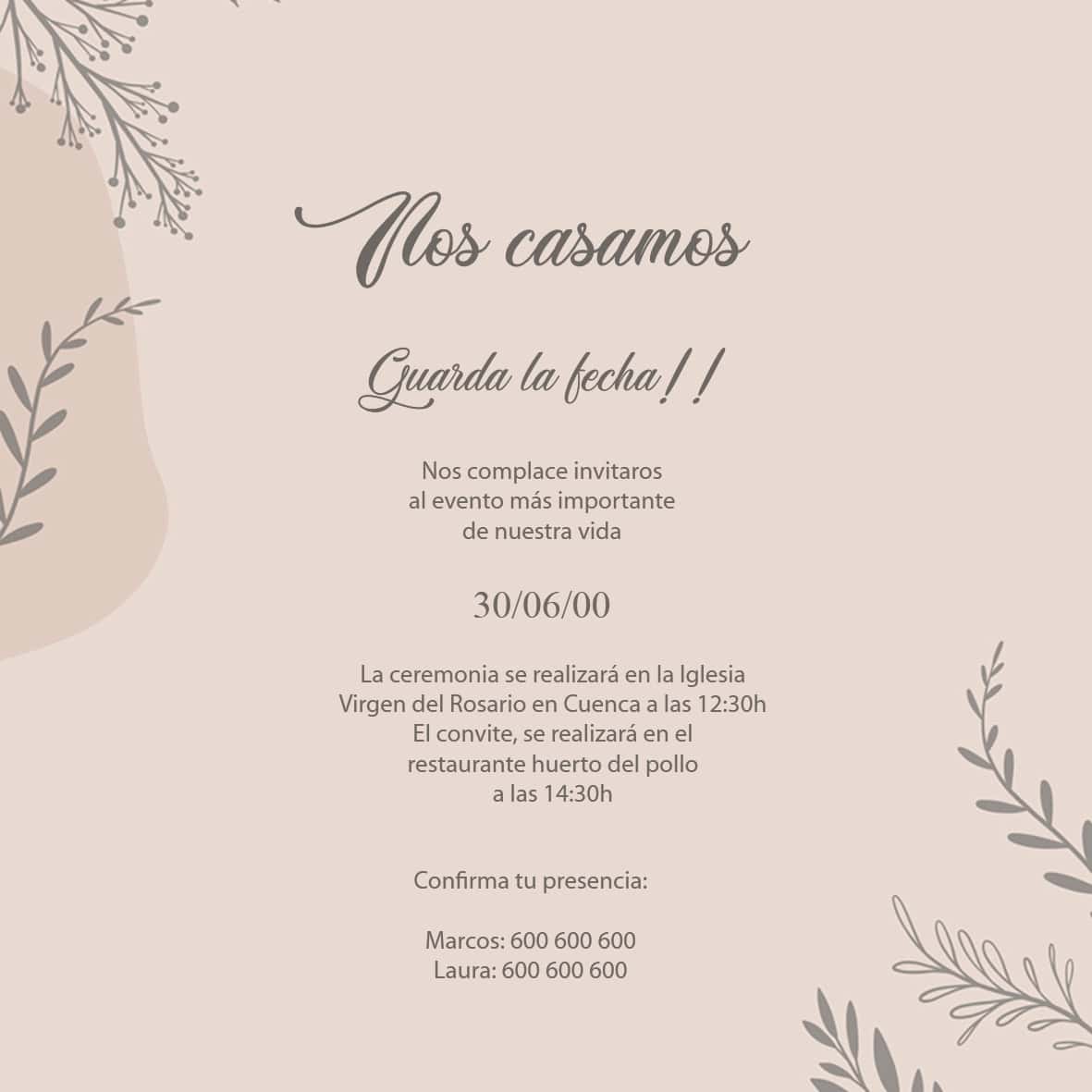 Invitación Boda 12 - Imagen 2