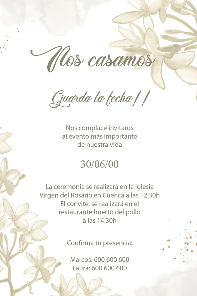 Invitación Boda 14 - Imagen 3