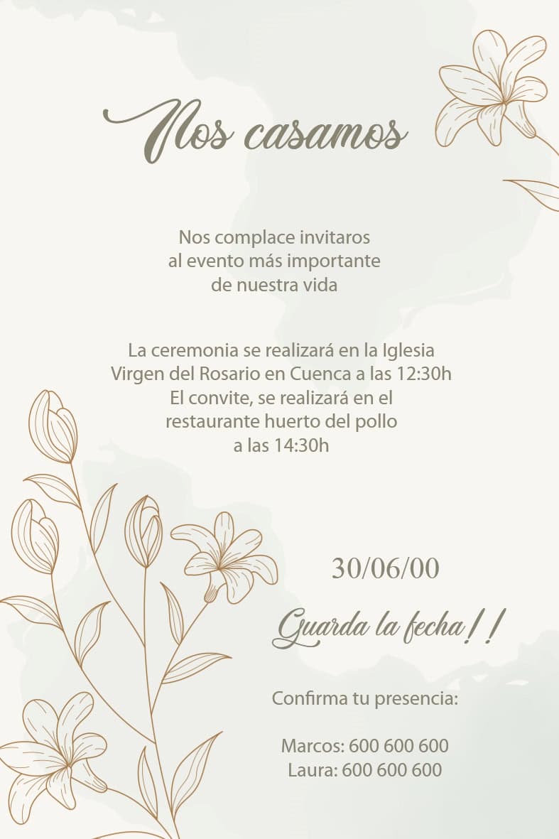 Invitación Boda 15 - Imagen 3