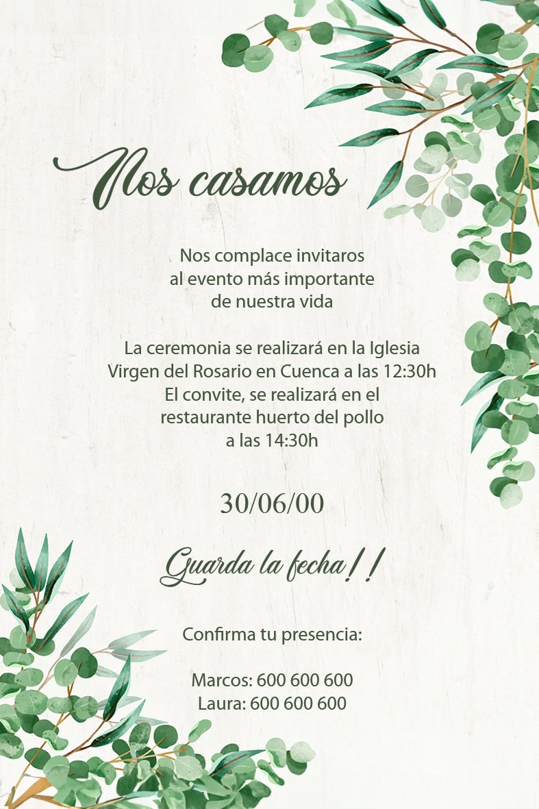 Invitación Boda 16 - Imagen 3