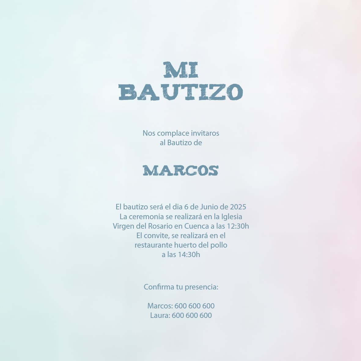 Invitación Bautizo 02 - Imagen 3