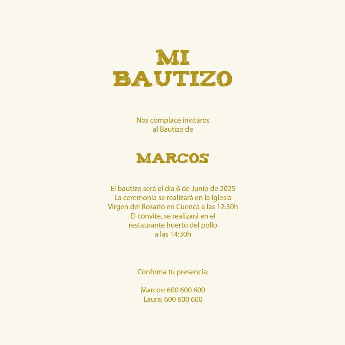 Invitación Bautizo 03 - Imagen 3