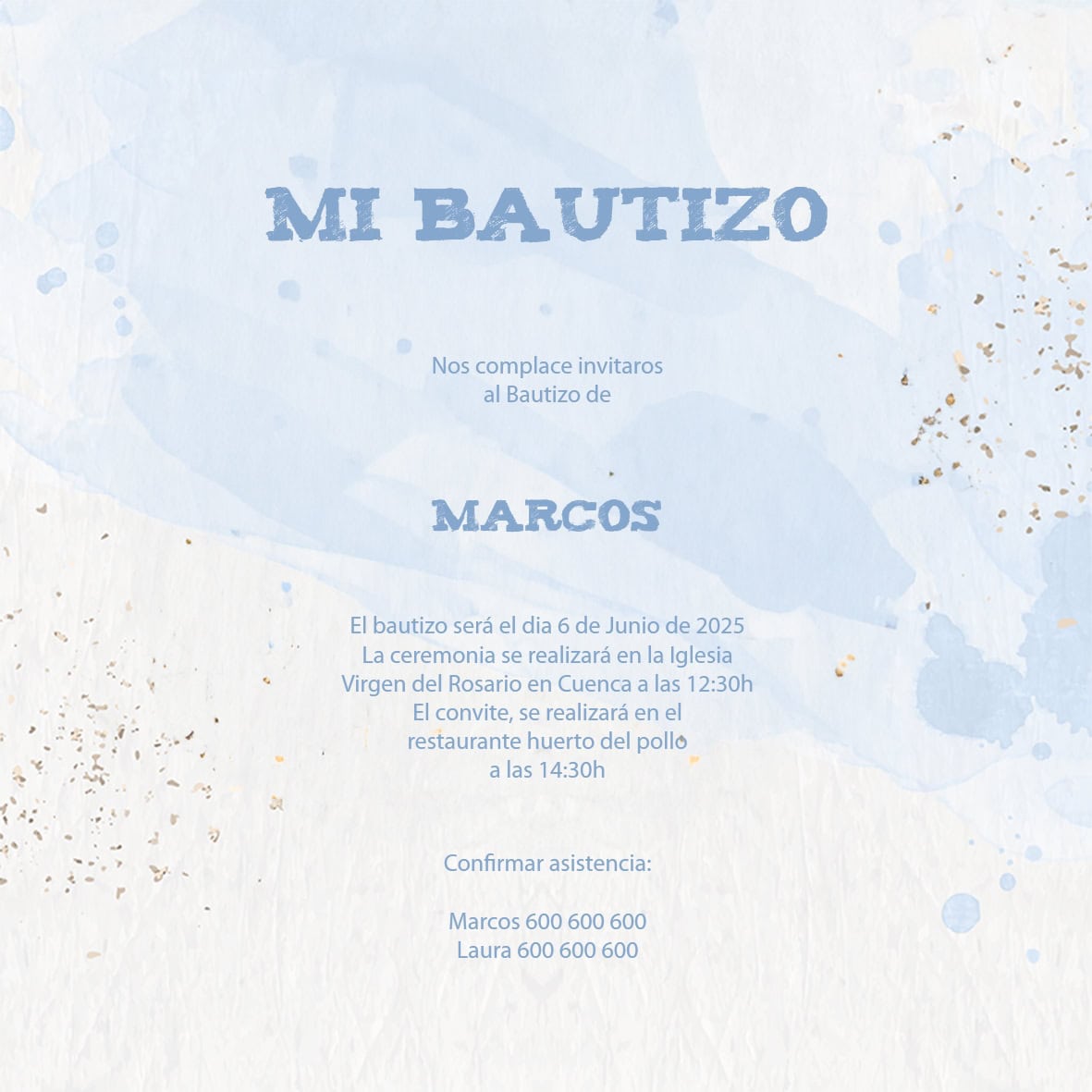 Invitación Bautizo 04 - Imagen 3