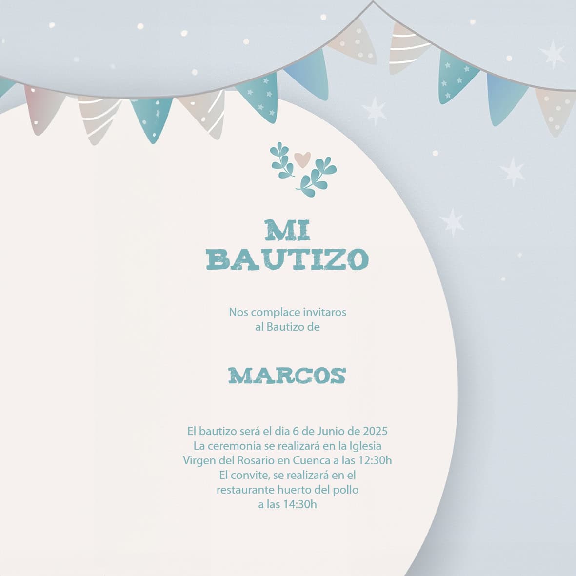 Invitación Bautizo 07 - Imagen 3