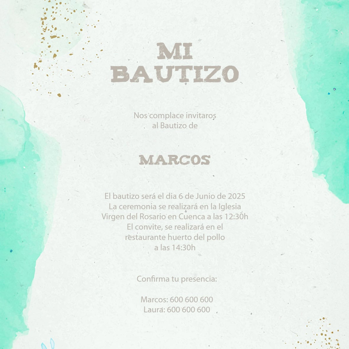 Invitación Bautizo 10 - Imagen 2