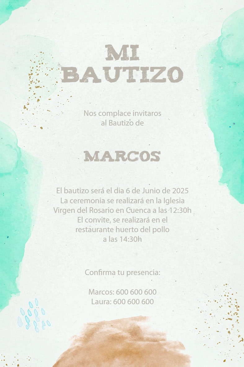 Invitación Bautizo 10 - Imagen 2