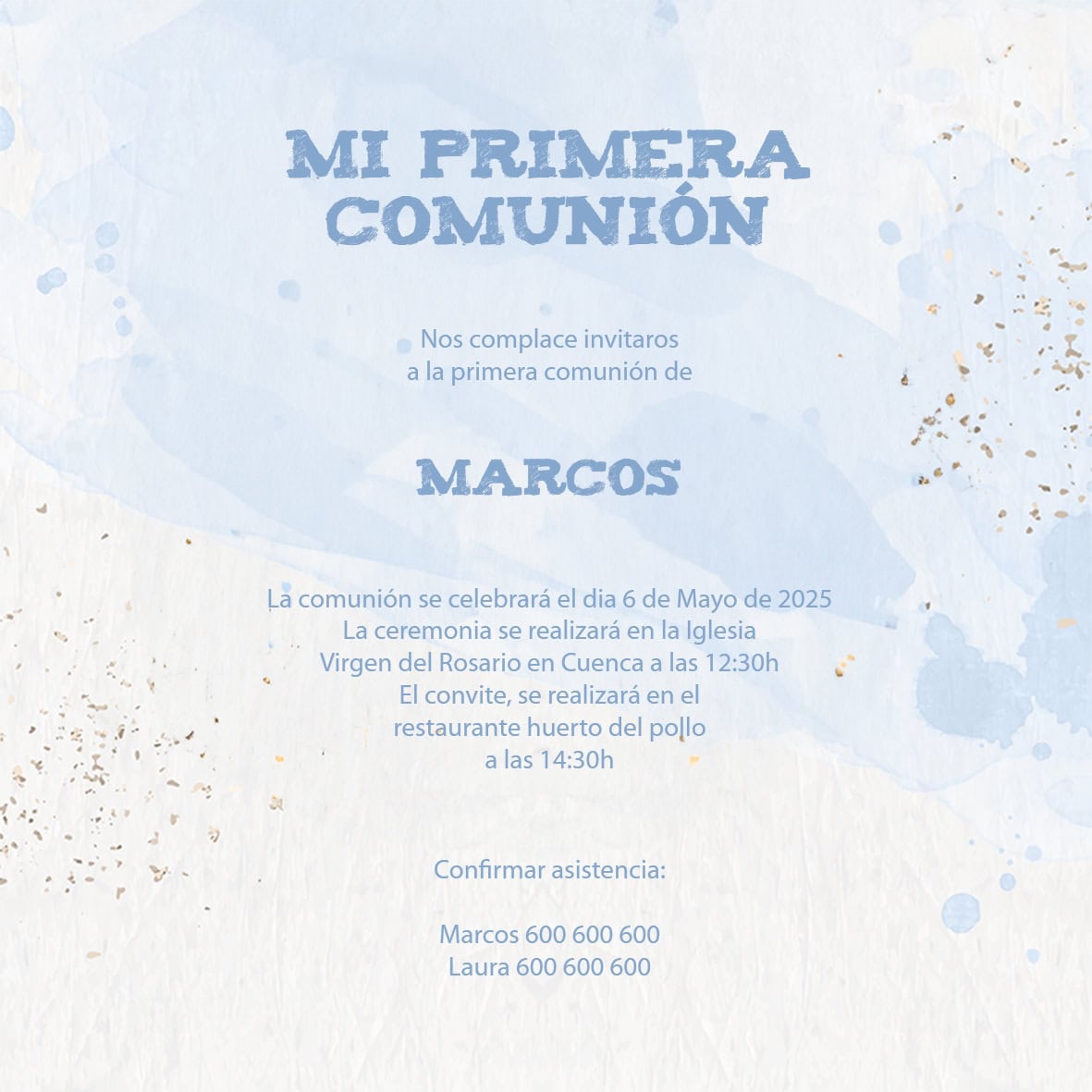 Invitación Comuniones 02 - Imagen 2
