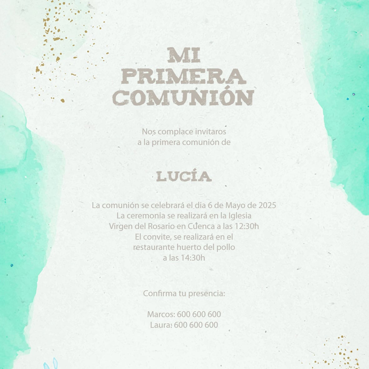 Invitación Comuniones 04 - Imagen 2