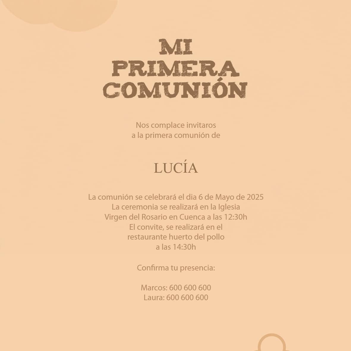 Invitación Comuniones 06 - Imagen 3