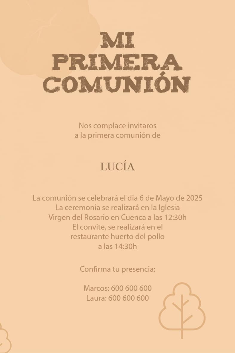 Invitación Comuniones 06 - Imagen 2