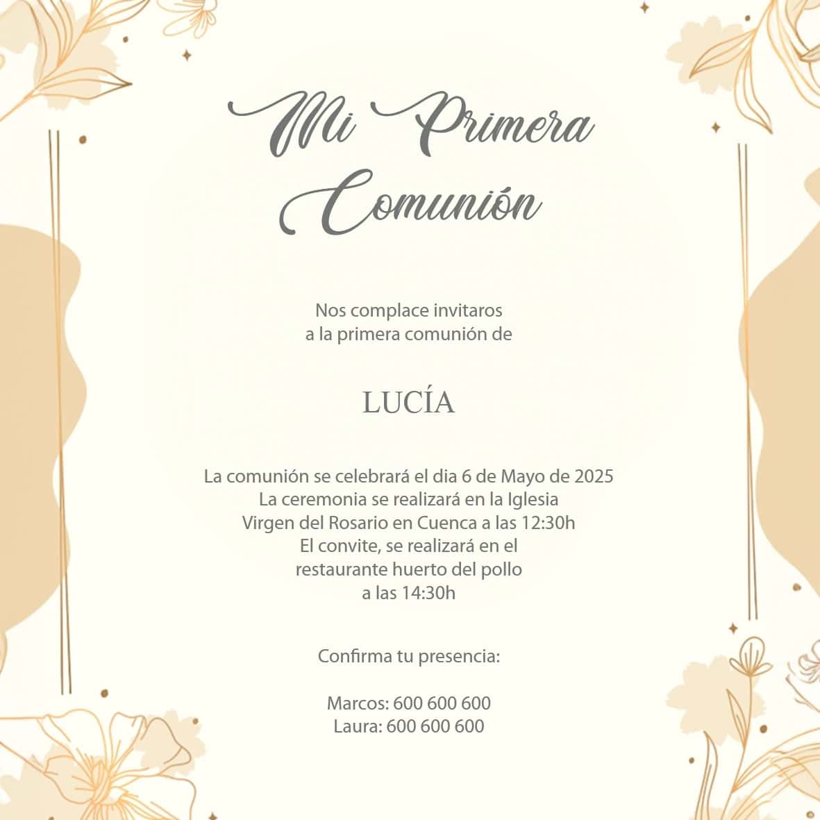 Invitación Comuniones 10 - Imagen 3