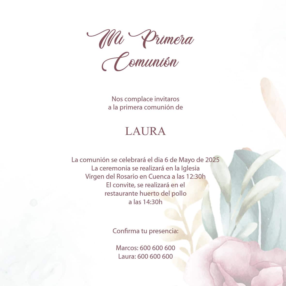 Invitación Comuniones 11 - Imagen 2