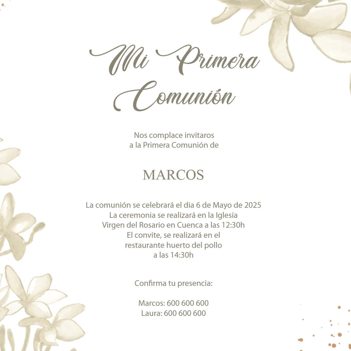 Invitación Comuniones 13 - Imagen 2