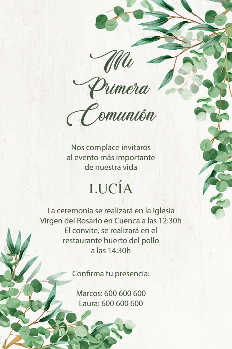 Invitación Comuniones 16 - Imagen 3