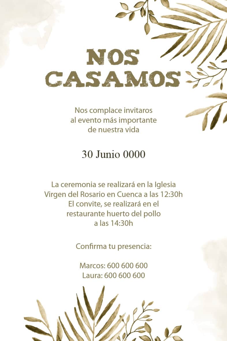 Invitación Boda 01 - Imagen 3