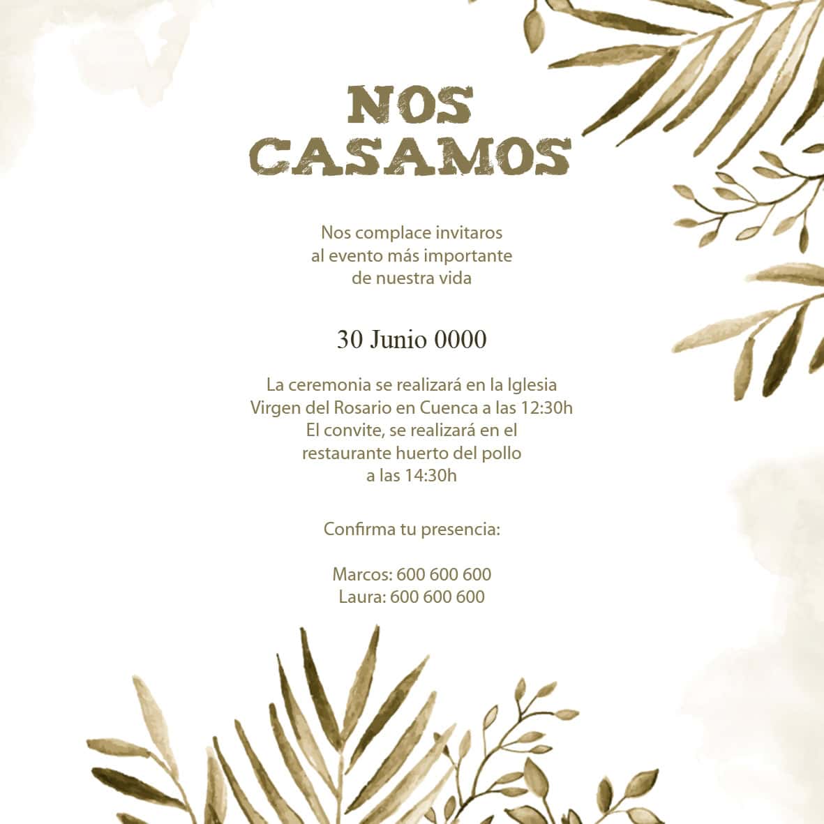 Invitación Boda 01 - Imagen 2