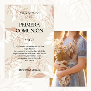 Invitación Comuniones 18